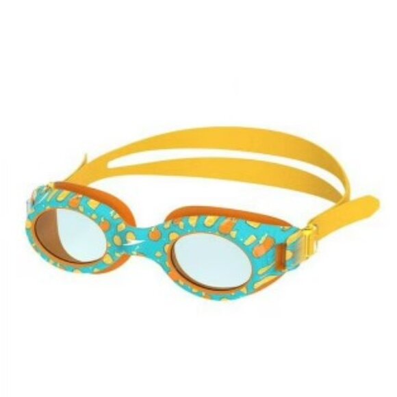 Speedo Other - SPEEDO JR GLIDE ORANGE ORCHARD PRINT SWIM GOGGLES - 6-14Y